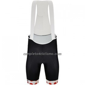 Pantaloncino con bretelle 2023 Tour de France Rosso Nero Bianco